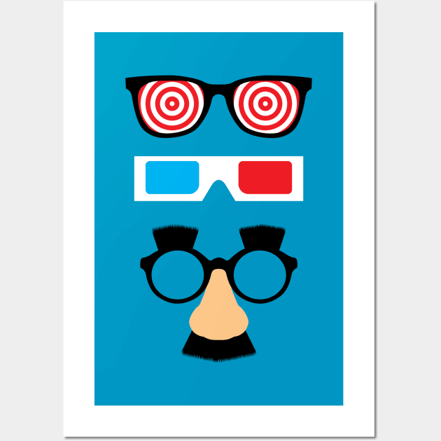 Novelty Glasses Wall Art by GloopTrekker